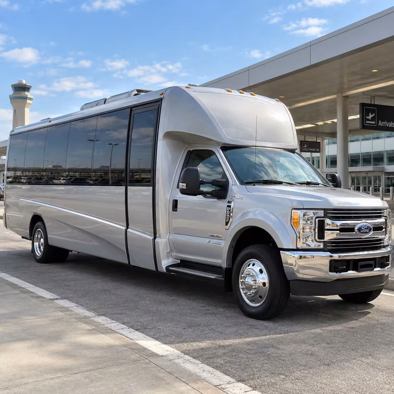conroe minibus rentals to george bush intercontinental airport