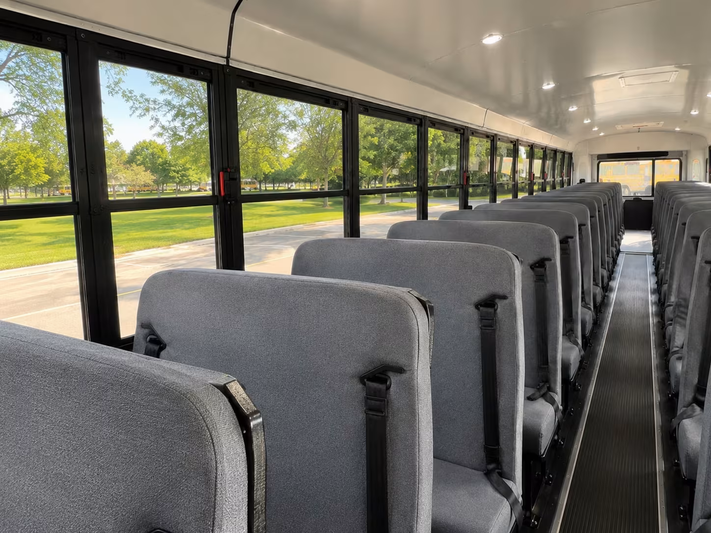 school bus inside
