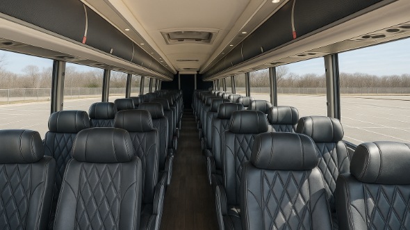 55 passenger charter bus interior conroe