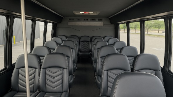 conroe 15 passenger minibus inside
