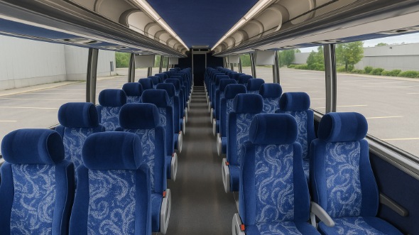 conroe 56 passenger charter bus rental