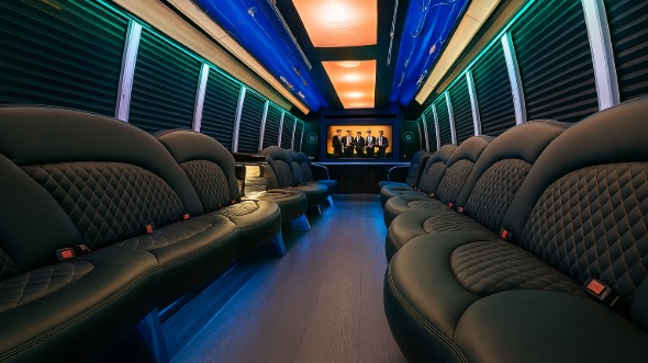 conroe party bus rental inside