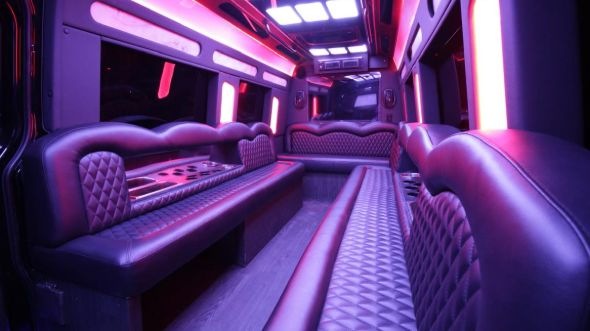 sprinter limo rental interior conroe